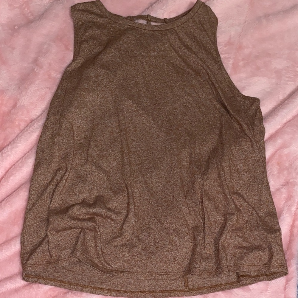 Women's Sleeveless Brown Top